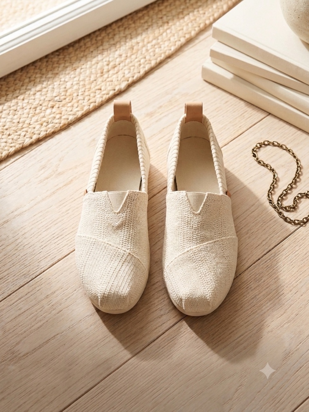 Tom’s Women's Slip-On Canvas Espadrille - Cream